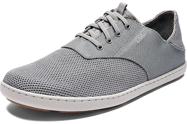 OLUKAI Nohea Moku Men's No Tie Boat Shoes, Breathable & Quick Dry Mesh, Effortless Design & Barefoot Wearability, All-Day Com