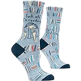 Blue Q Women's Funny Novelty Crazy Crew Socks with Sayings