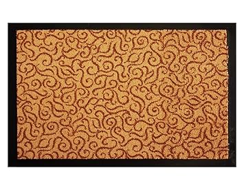 Schmutzfangmatte Türvorleger BRASIL Sauberlaufmatte - 90x150 cm, Beige, Fußmatte Rutschfest, Waschbar, für Innen und Außen Ge