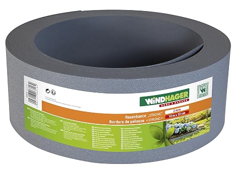 WINDHAGER Strong 06816 - Borde para césped (Polipropileno, 10 x 12 ...