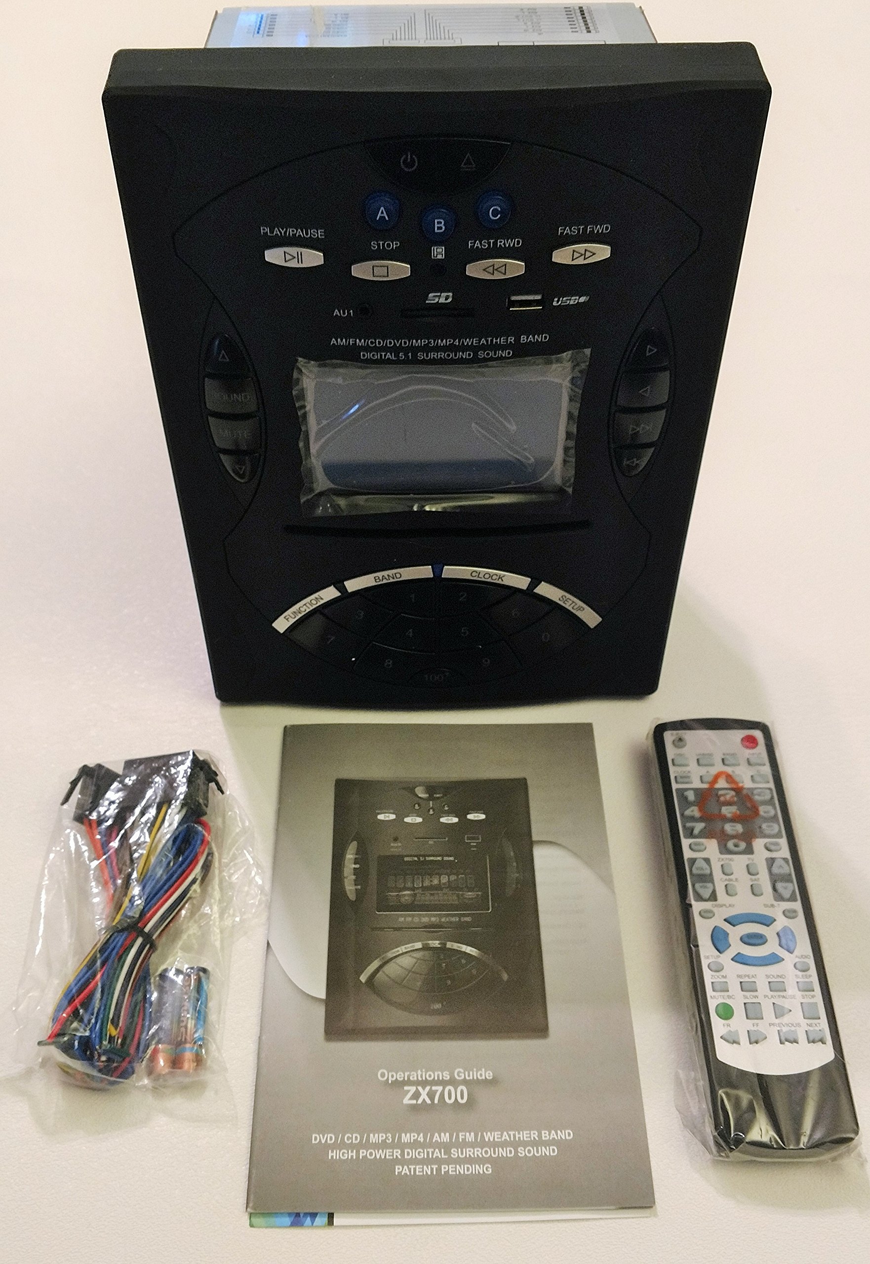 Concertone ZX700 CD DVD MP3 AM FM Radio Stereo RV Camper Trailer ZX 700