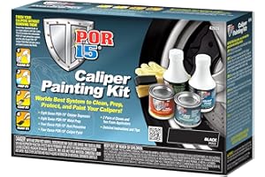 POR-15 Caliper Painting Kit, Clean, Prep and Paint Brake Calipers, Black