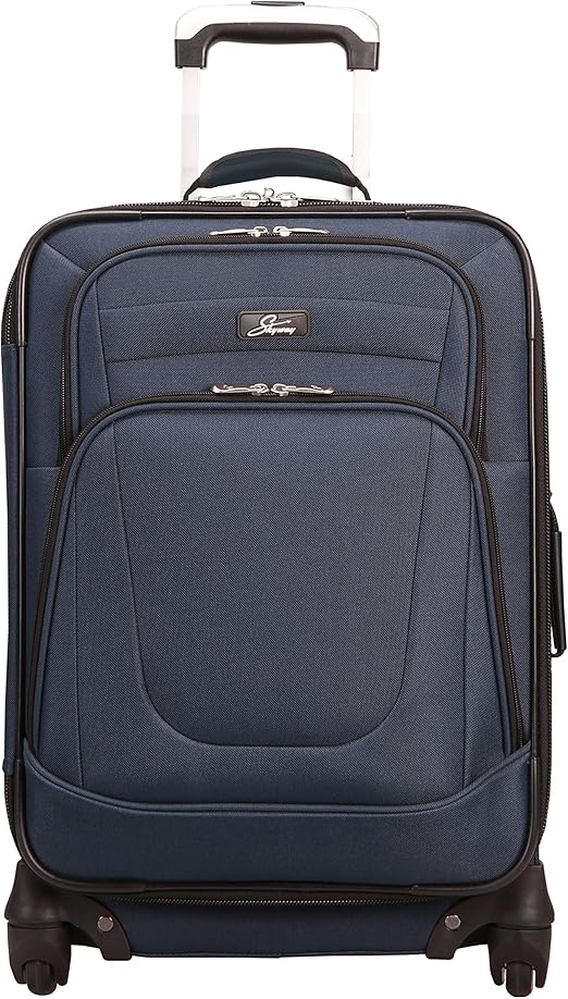 Skyway Luggage Epic 20Inch Expandable 4Wheel CarryOn, Surf Blue, One