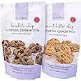 MilkBliss Chocolate Chip and Peanut Butter Chip Oatmeal Lactation Cookie Mixes- BreastfeedingSupplement Support for Milk Supply Increase 2 Pack