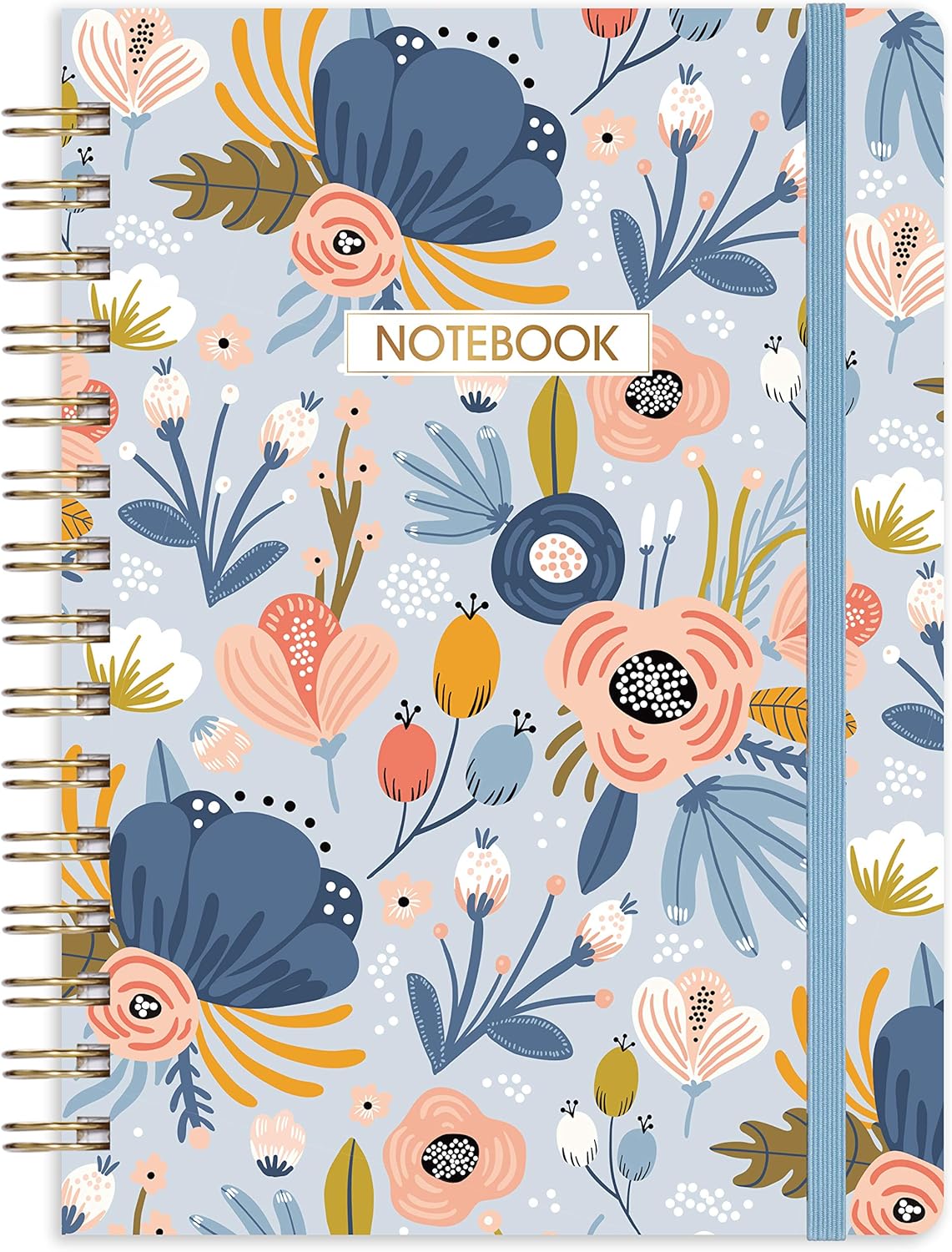 Ruled Notebook/Journal - Lined Journal with Premium Thick Paper, 8.45" X 6.38", College Ruled Spiral Notebook/Journal, Banded with Exquisite Inner Pocket, Hardcover : Office Products