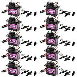 Miuzei MG90S 9G Micro Servo Motor Metal Geared