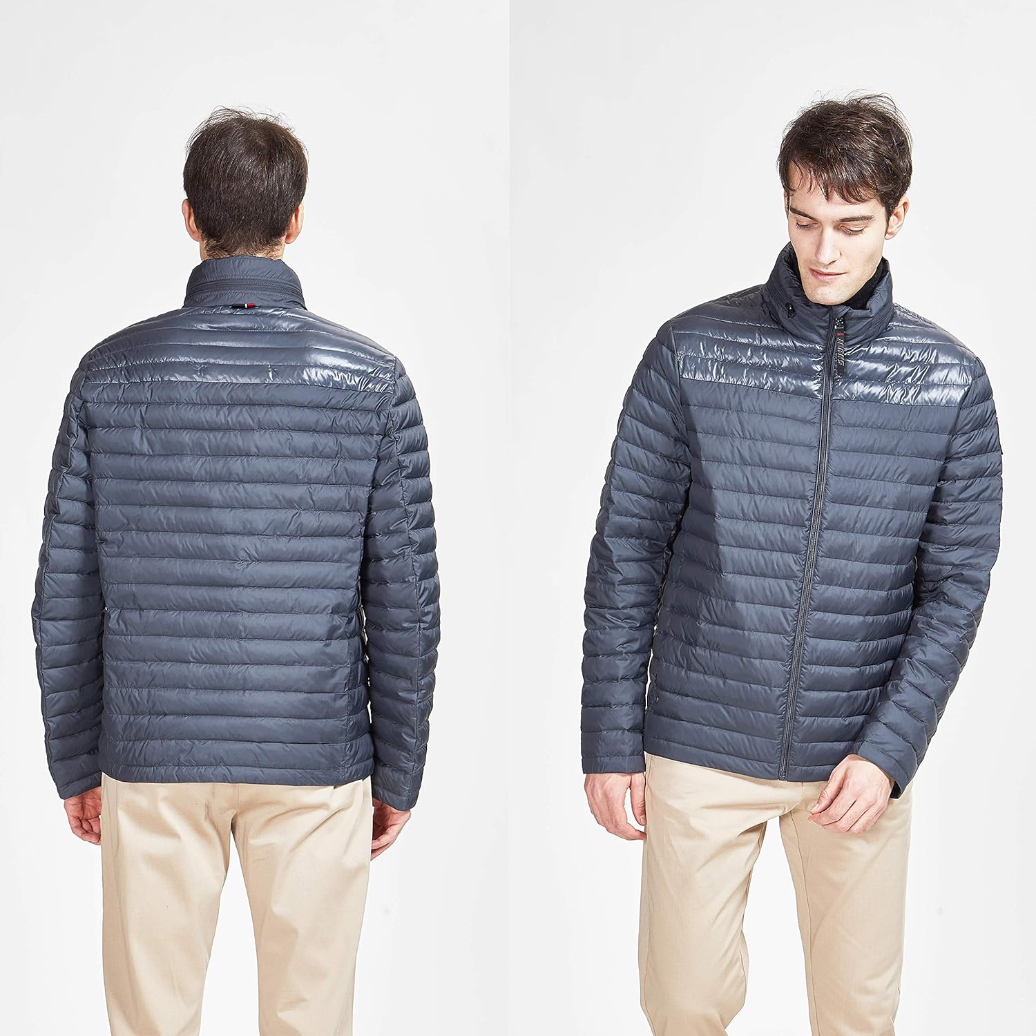 TIGER FORCE Winter Puffer Jacket for Men Hooded Quilted Active Coats Cotton Padded Outerwear Snowjacket Autumn at  Men’s Clothing store