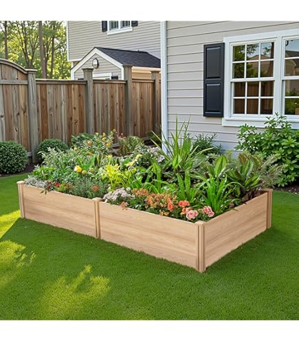 Amazon.com: Infinite Cedar Premium Cedar Raised Garden Bed - 1