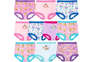 Disney girls Princess Toddler Potty Training Pant and Starter Kit Includes Stickers & Tracking Chart Sizes 2t, 3t, 4t