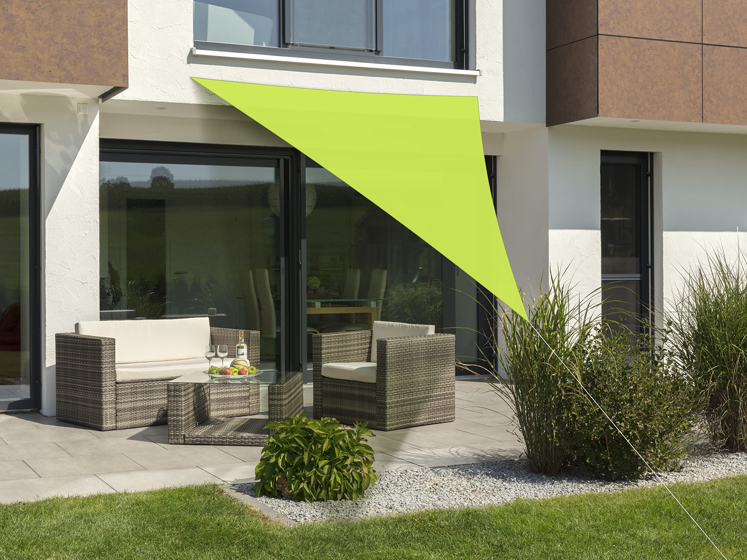 Schneider Lanzarote 241-78 Sun Sail 400 x 400 x 300 cm Triangular Polyester 0.5 kg Apple Green