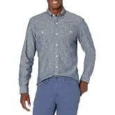 Goodthreads mens Standard-Fit Long-Sleeve Chambray Shirt