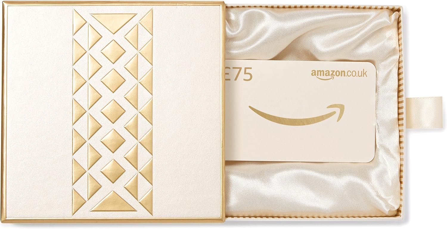 Amazon.co.uk Gift Card In a Gift Box £75 (Gold) Amazon.co.uk Gift