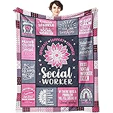 Fluxflix Social Worker Gifts for Women, Gifts for Social Workers, Social Worker Appreciation Gifts, Social Worker Month Gifts, Best Social Worker Gifts Blanket 60" x 50"