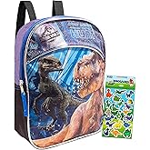 Jurassic World Mini Backpack Bundle ~ 11 Inch Jurassic World School Supplies Dinosaur Backpack with Stickers (Dinosaur School Supplies)