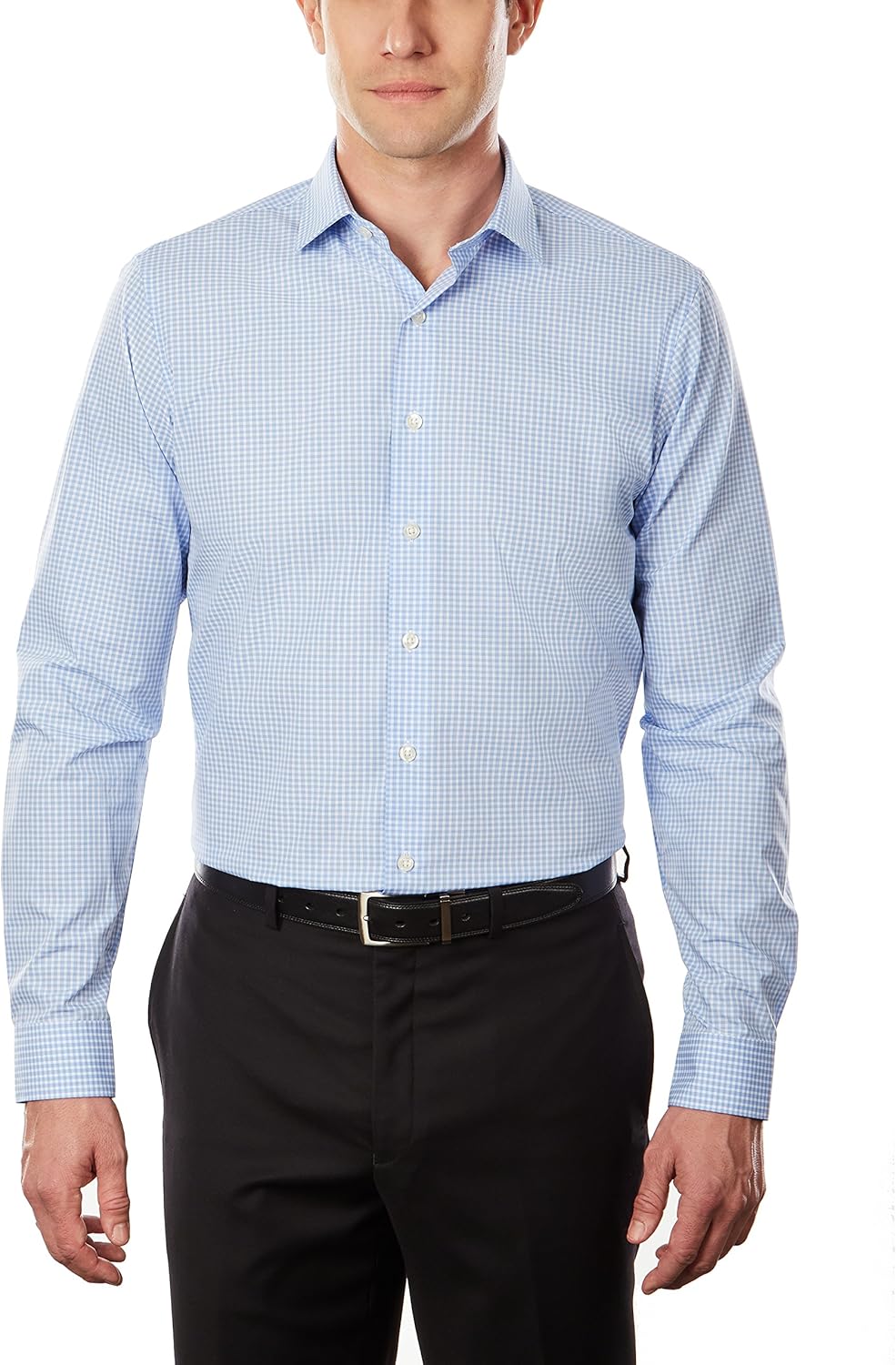 Unlisted by Kenneth Cole Men's Dress Shirt Slim Fit Checks and Stripes (Patterned) at  Men’s Clothing store