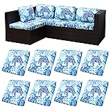8Pcs Stretch Patio Cushion Covers Outdoor Cushion