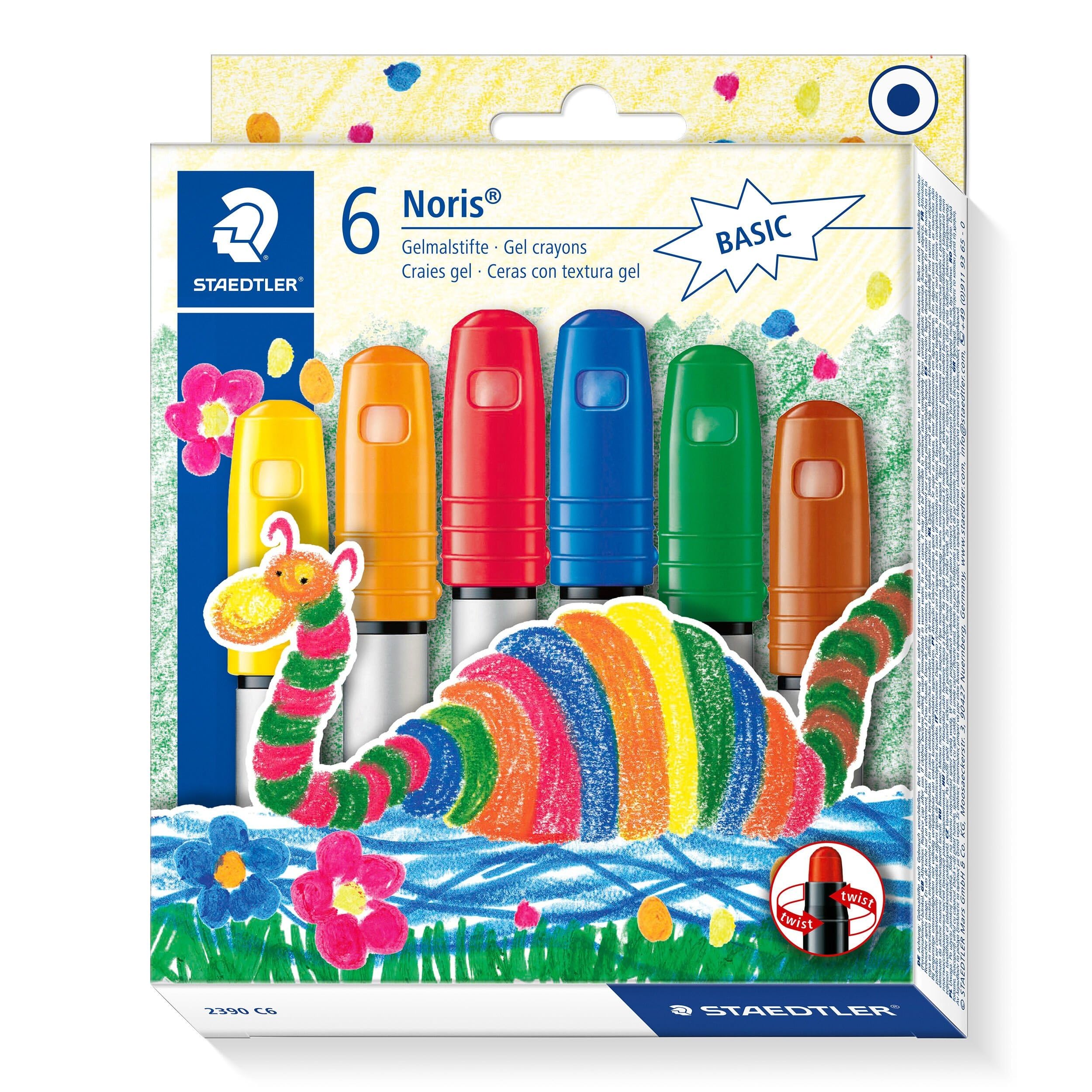 STAEDTLER 2390 C6 Noris Gel Crayons - Assorted Colours (Pack of 6) — image 1