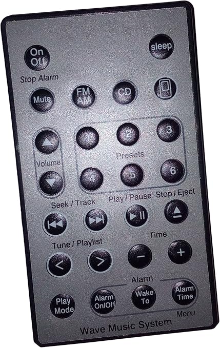 bose wave radio cd remote