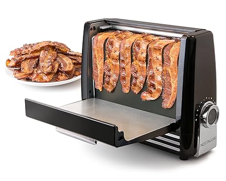 Amazon.com: Nostalgia BCN6BK Bacon Express Parrilla para ...