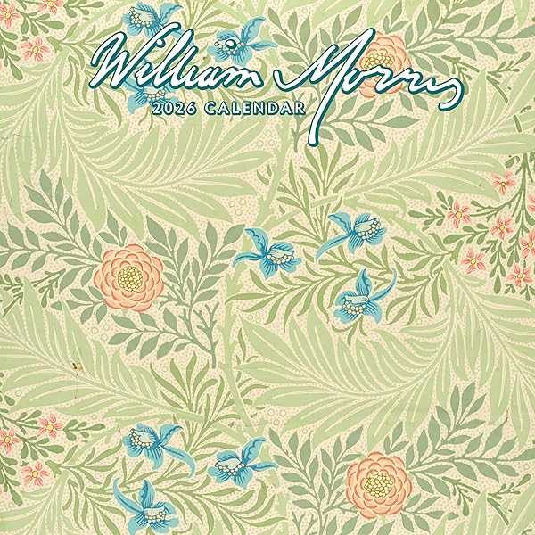 William Morris Kalender 2026 met Iconische Patronen