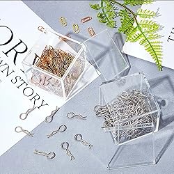 Blulu 8 Pieces Clear Acrylic Plastic Jewelry Box