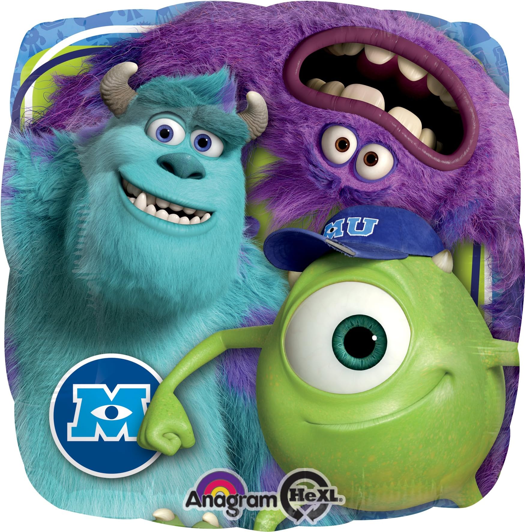 Anagram International Monsters University Foil Balloon Pack, Multicolor