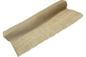 AAYU 36" × 16-Yards Burlap Fabric Eco-Friendly and Disposable Jute Planter Liner | 48 feet Burlap-roll |Garden Weed Barrier Heavy 7oz Landscaping 36 inches Wide (48 ft)