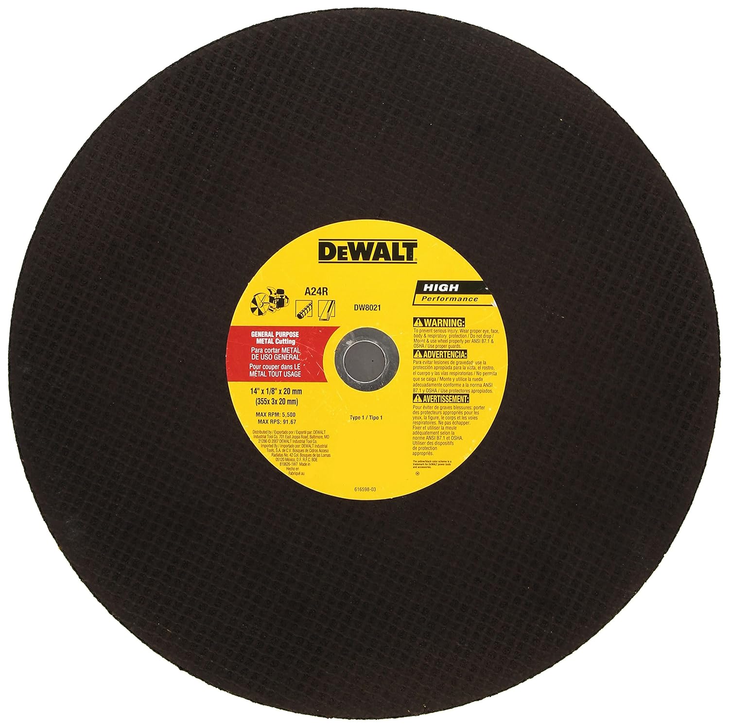 Best dewalt abrasive 14′ cut off wheel – 10 pack