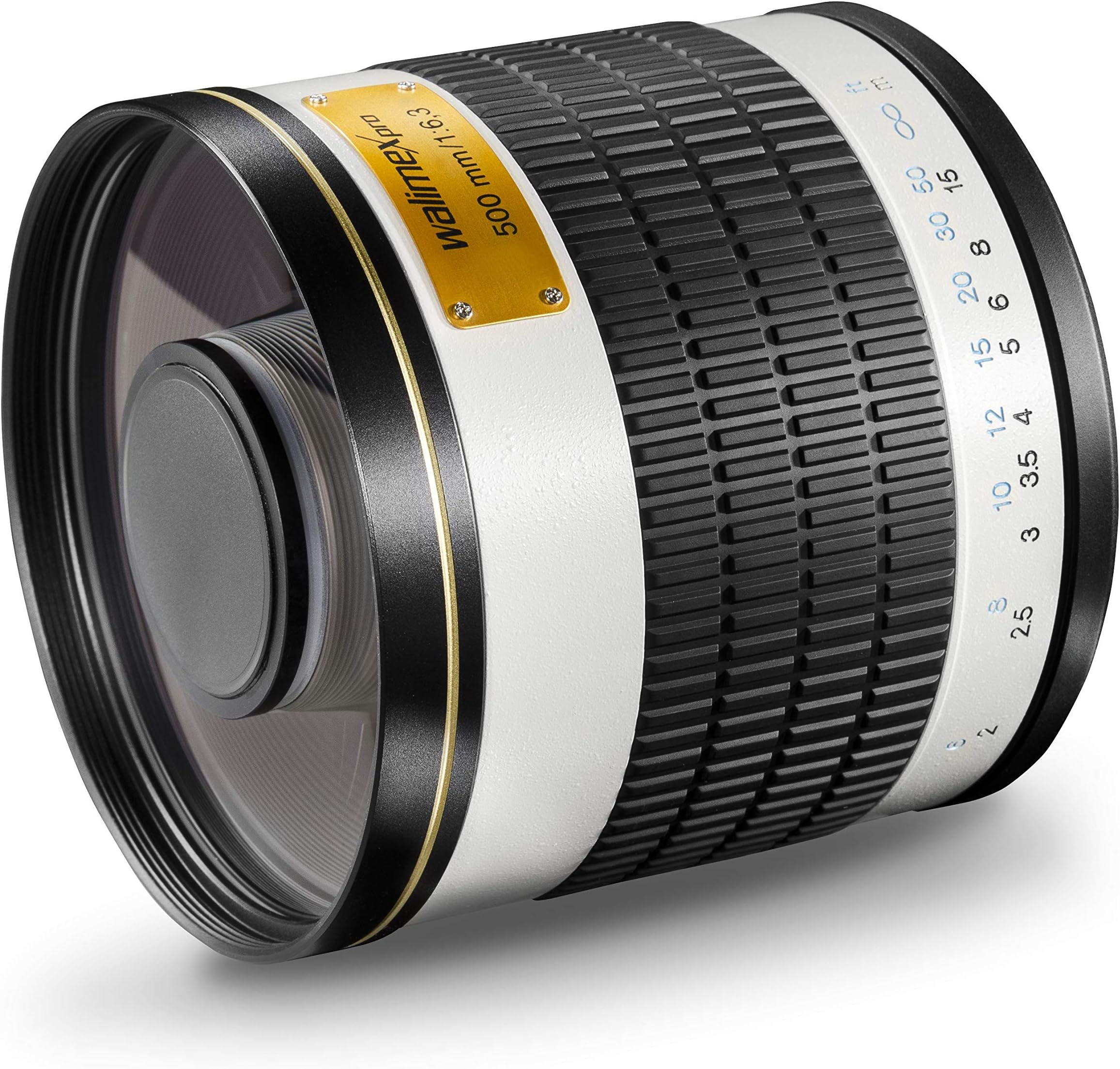 Walimex Pro 500 mm 1:6.3 DSLR Mirror Telephoto Lens for Nikon Z Lens Bayonet White (Calculated for Full Format Sensor, Filter Diameter 34 mm, Including Protective Cover