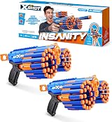 XSHOT Insanity Manic Blaster by ZURU with 48 Darts and Storage view 2