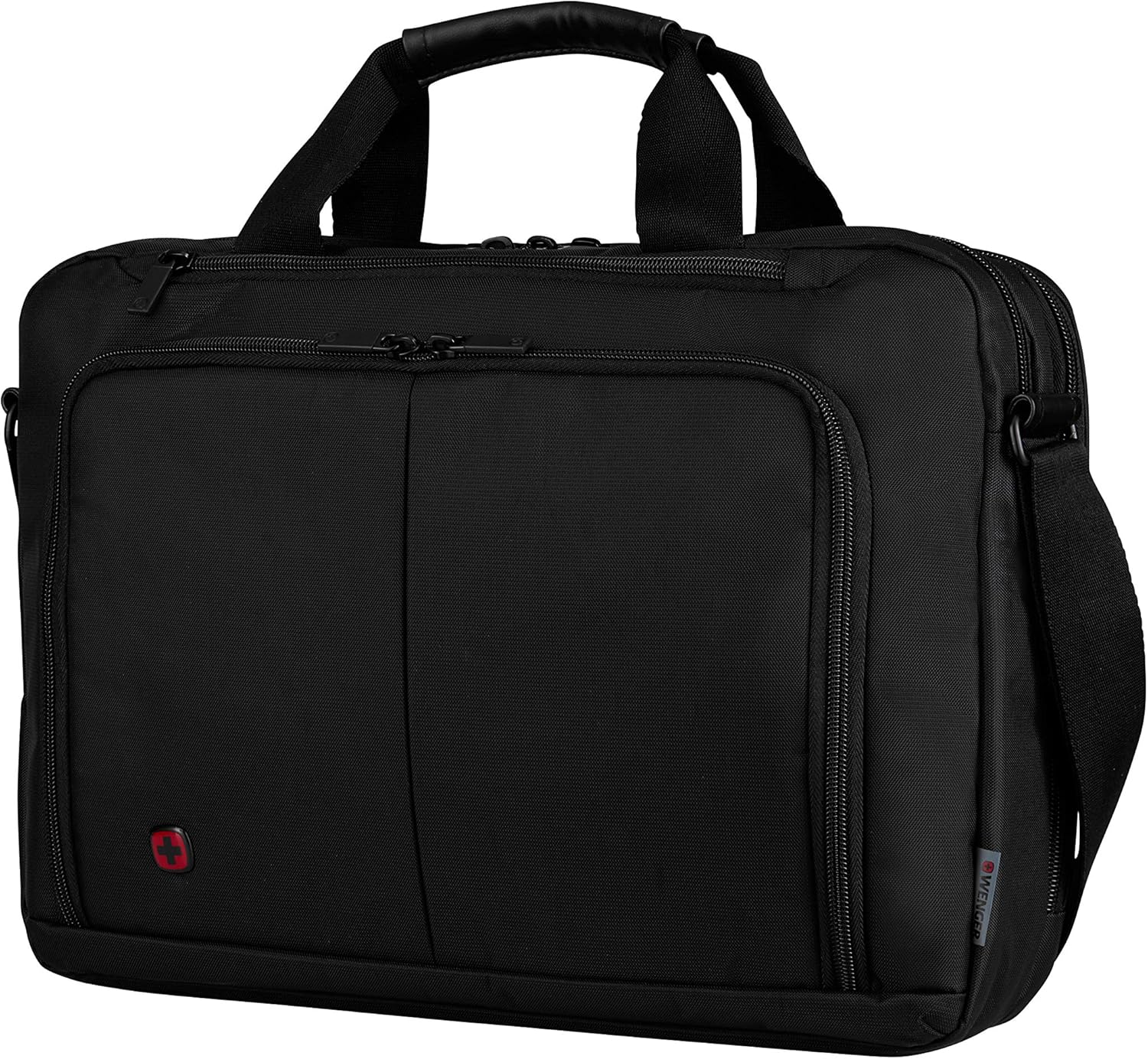 Wenger 601066 SOURCE 16" Laptop Briefcase , Padded laptop compartment with iPad/Tablet / eReader Pocket in Black {10 Litres} - Image 3