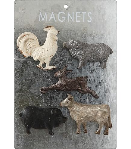Shabby Chic Magnets Set Of 6 - Farmhouse Rose Decor For Fridge, Whiteboard, Locker | 1.75 Inch Round - View #3