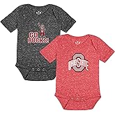 Little King Short Sleeve NCAA Romper 2 Pack-Knobby Fabric-Knobby Fabric-Infant Sizes 0-3M 6M 12M 18M