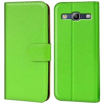 Verco Galaxy S3 Hülle, Handyhülle für Samsung Galaxy S3 Neo Tasche PU Leder Flip Case Brieftasche - Grün