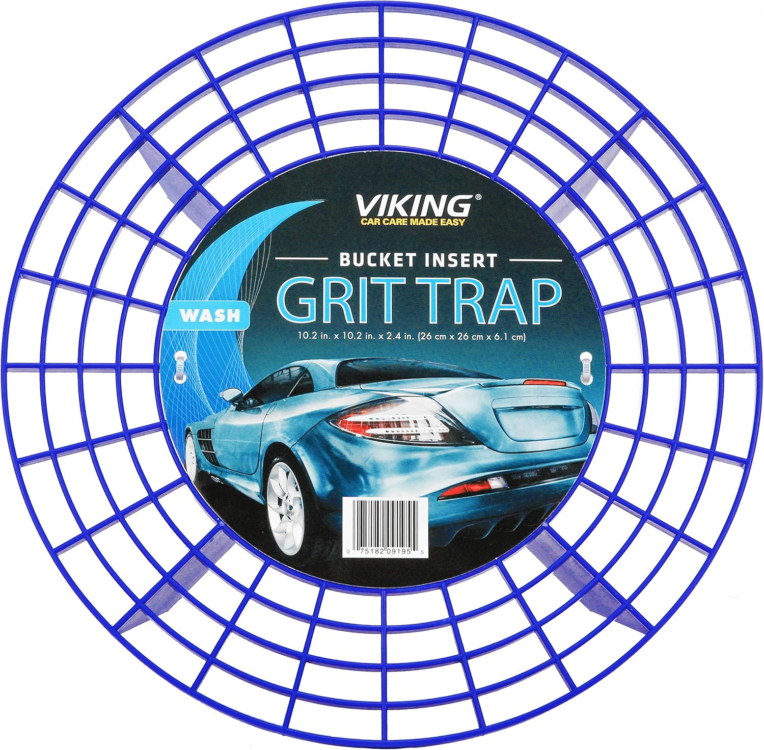 VIKING Automotive Bucket Insert Grit Traps for Car Wash and Detail Kits, Helps Remove Dirt and Debris from Microfiber, Mitts, Cloths, and Sponges, 2 Pack, Blue: Automotive