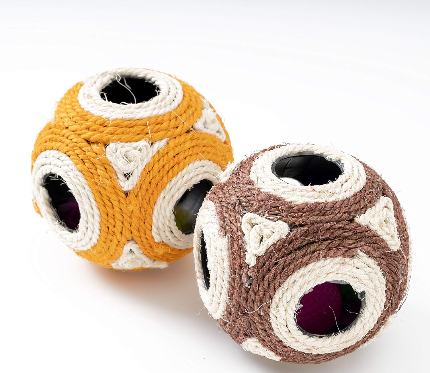 cat toy scratcher with ball