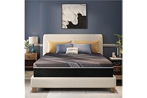 CH CHARME HOUSE 12 Inch King Mattress, Bamboo-Charcoal Memory Foam Mattress, Cooling & Pressure Relief, Bed in a Box, Foam Made in USA & CertiPUR-US Certified, 76"x80"x12", Black