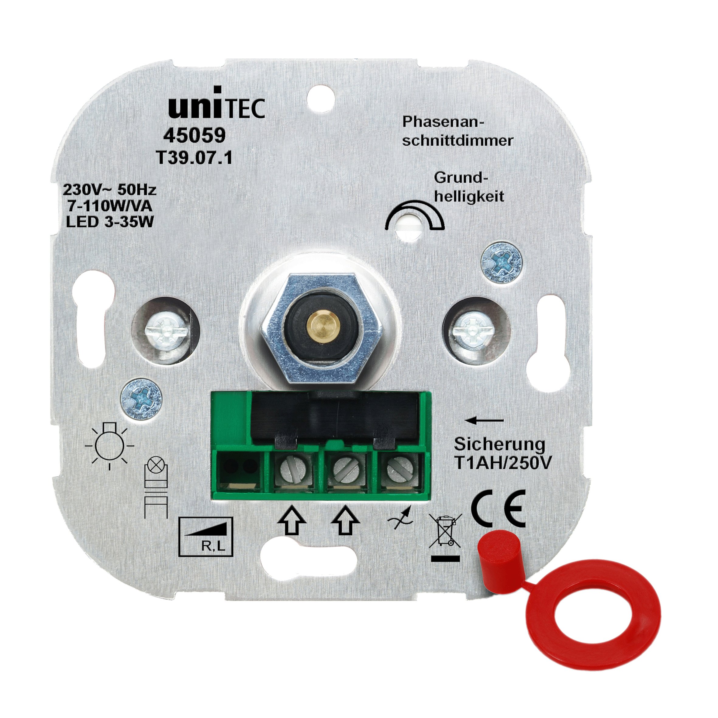 Unitec LED dimmer, Universal, Suitable for All switches from Unitec, Busch-Jäger and Gira