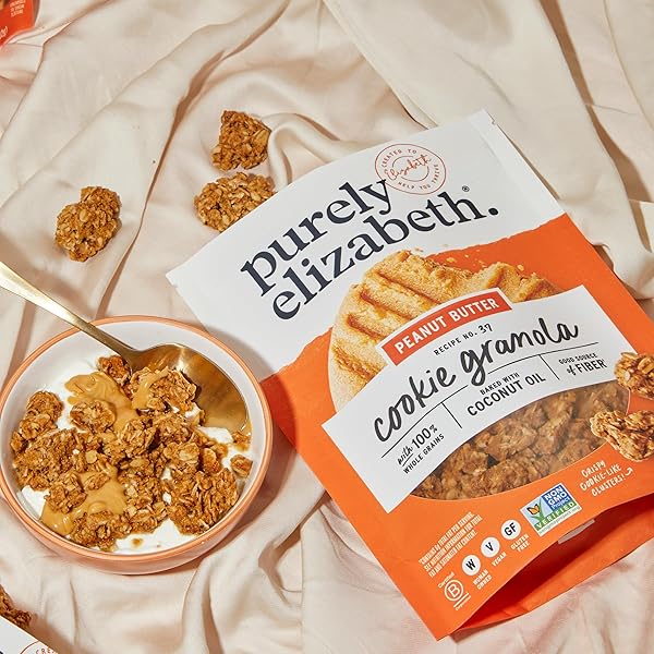 PURELY ELIZABETH COOKIE GRANOLA, PEANUT BUTTER, GLUTEN-FREE, NON-GMO (3 CT, 11OZ BAG)
