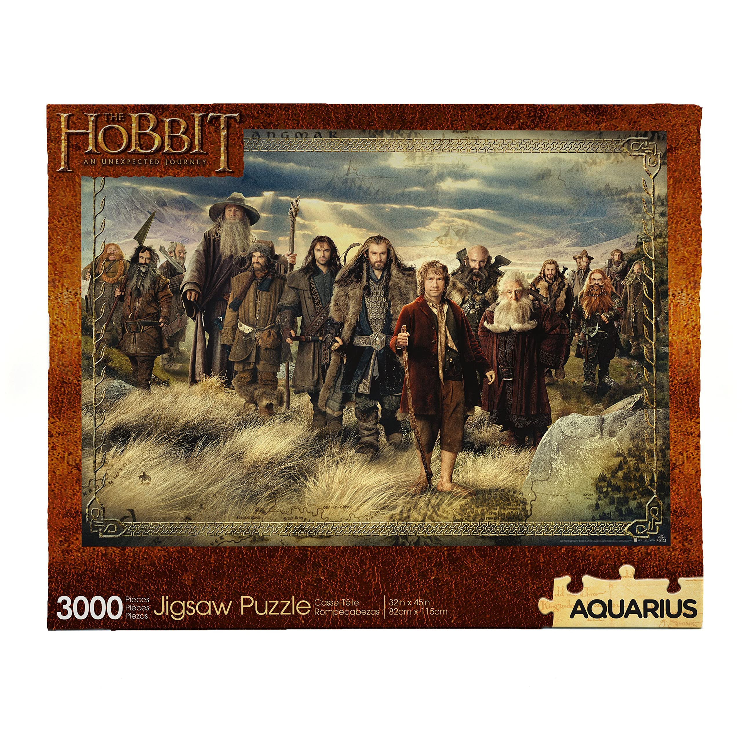 AQUARIUS The Hobbit Puzzle (3000 Piece Jigsaw Puzzle) Officially Licensed The Hobbit Merchandise & Collectibles - 32 x 45 Inches