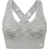 New Balance Women's Seamless High Impact Sports Bra with Adjustable Wide Straps and Removal Pads