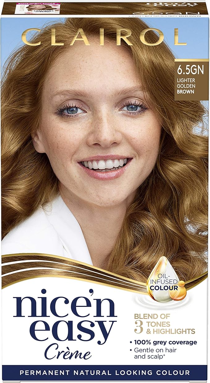 Clairol Nice N Easy Creme Natural Looking Oil Infused Permanent Hair Dye 6 5gn Lighter Golden Brown 177 Ml Amazon Co Uk Beauty