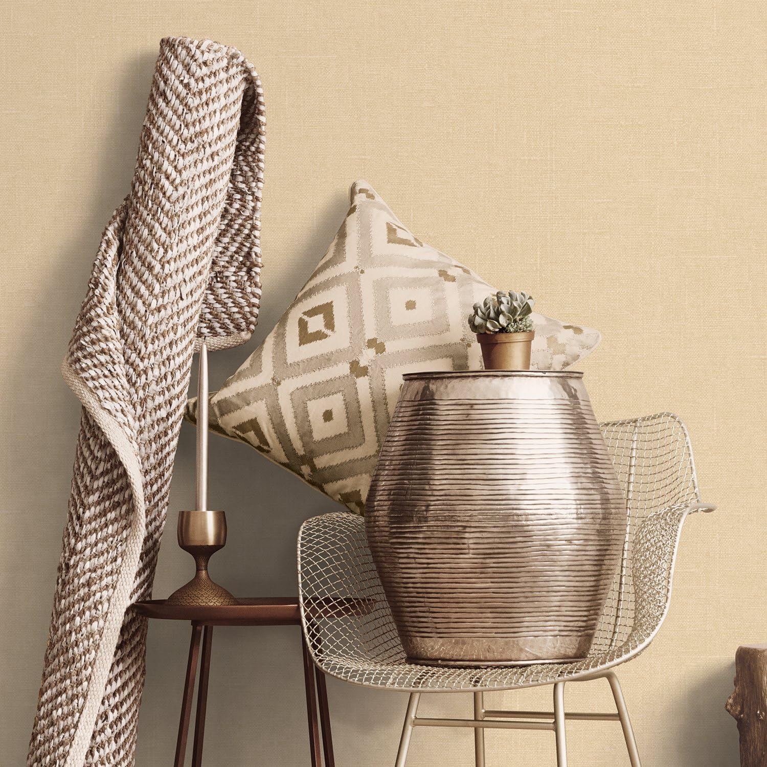 Galerie G67445 Wallpaper Natural FX, Beige - Image 3