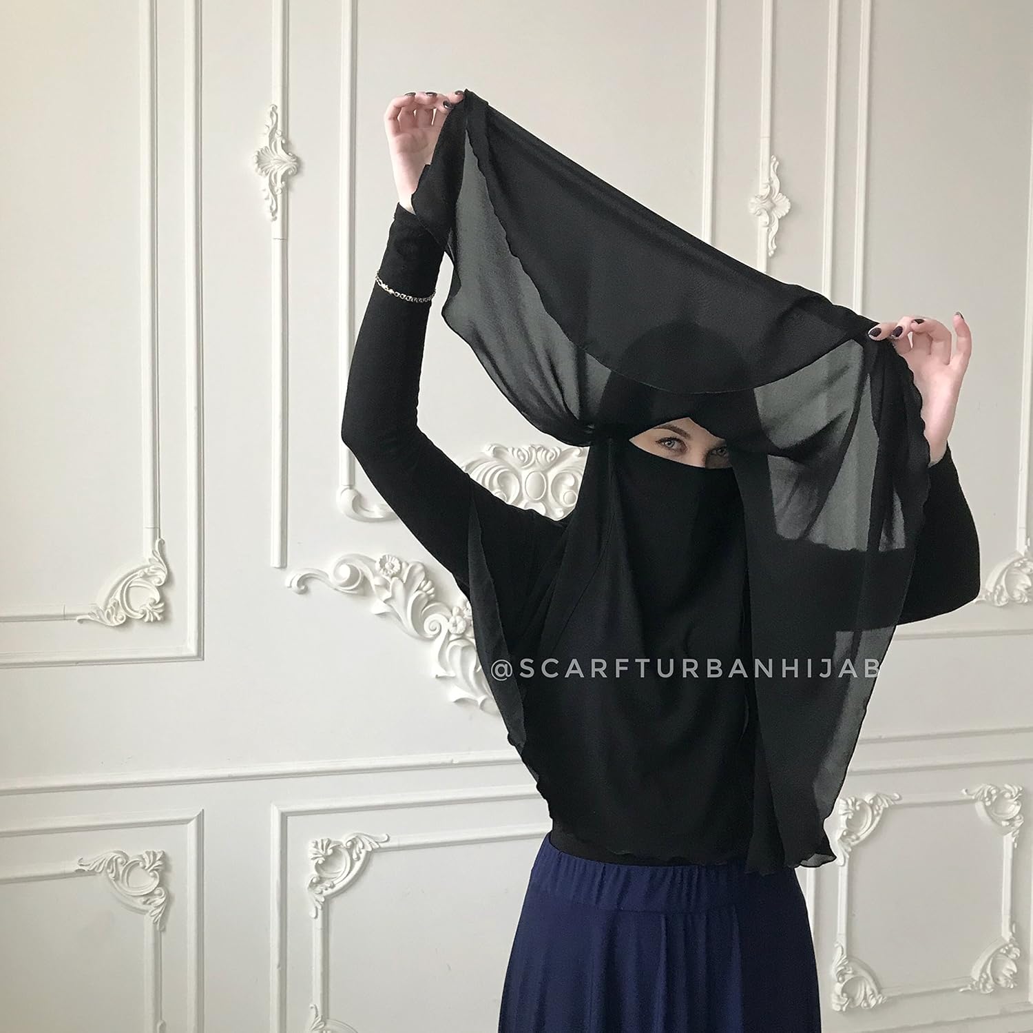 Amazoncom Handmade Womens Black Hijab Niqab Burqa Veil Islamic