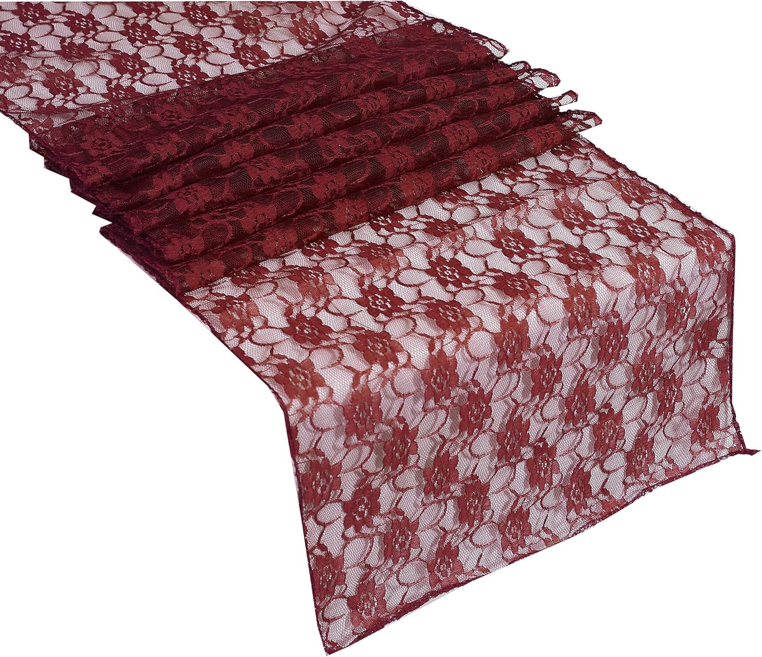 Best gray and maroon table runner