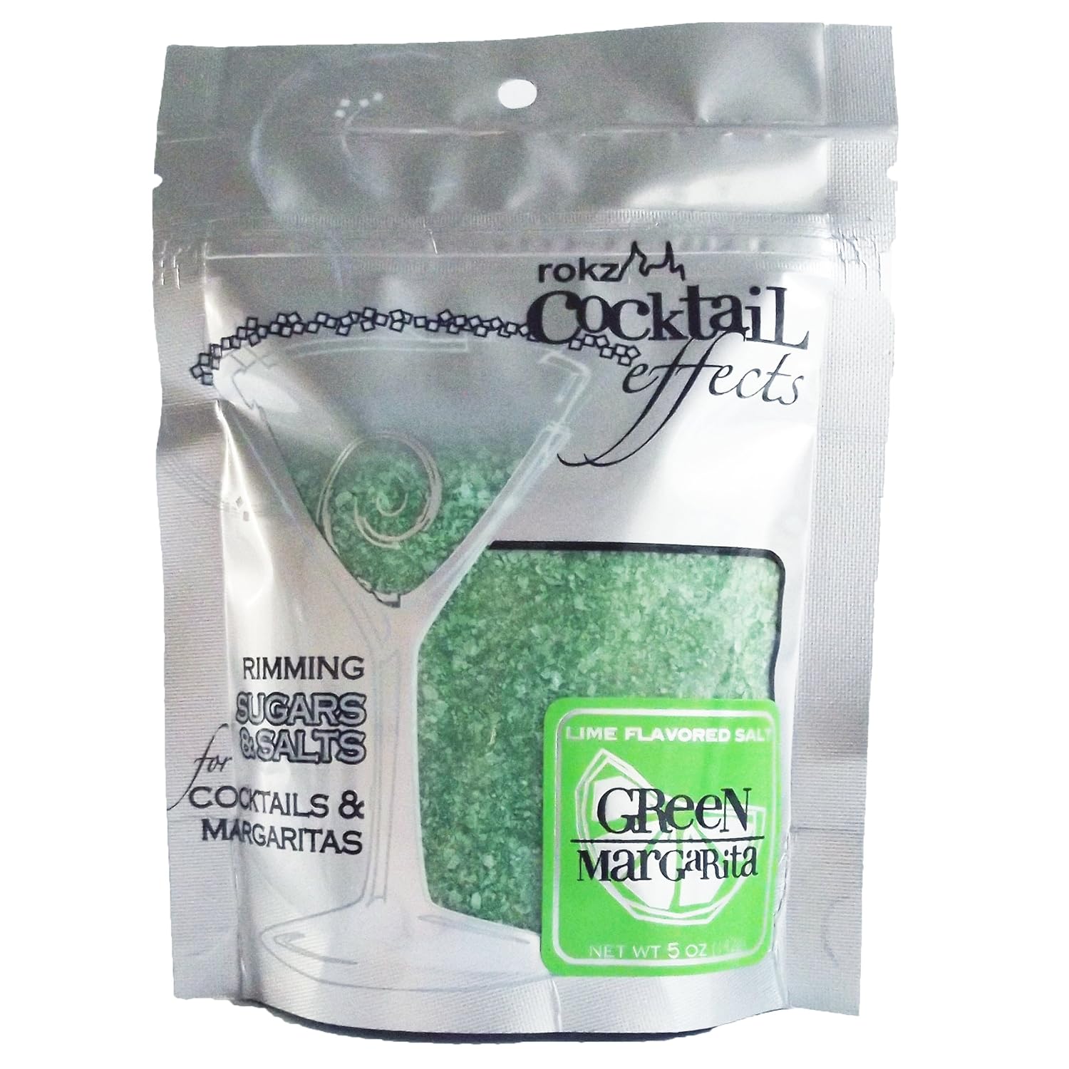 Rokz Green Margarita Salt, 5 Ounce: Grocery & Gourmet Food