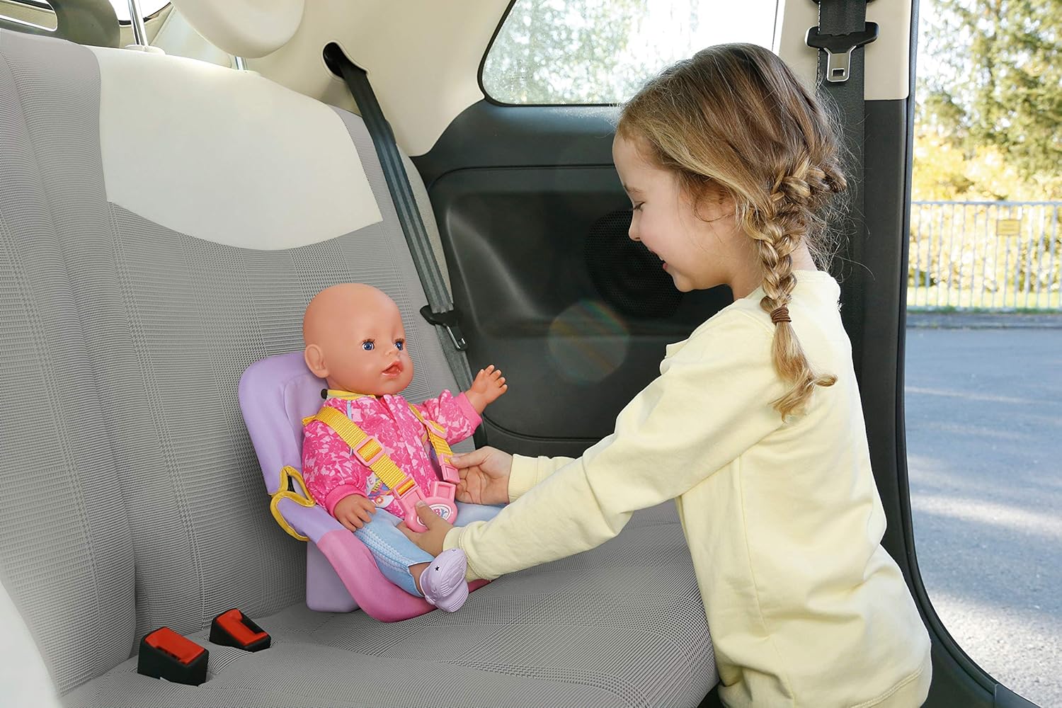 BABY born Car Seat for 43 cm Doll, With Safety Seat Belts - Image 5