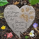 OBSI Dog Memorial Gifts for Loss of Dog Sympathy Gift - Rainbow Bridge Dog Memorial Stone for Remembrance Dog Passing Away Sympathy Gifts - Thoughtful Pet Loss Gifts - Gray