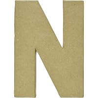 Darice Pappmaché-Buchstabe – 6 Zoll (ca. 15 Cm), Zum Bemalen & Dekorieren