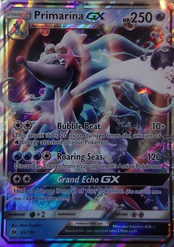 Amazon ポケモンカードゲーム 英語版 アシレーヌ Pokemon Primarina Gx 42 149 Sun Moon トレカ 通販